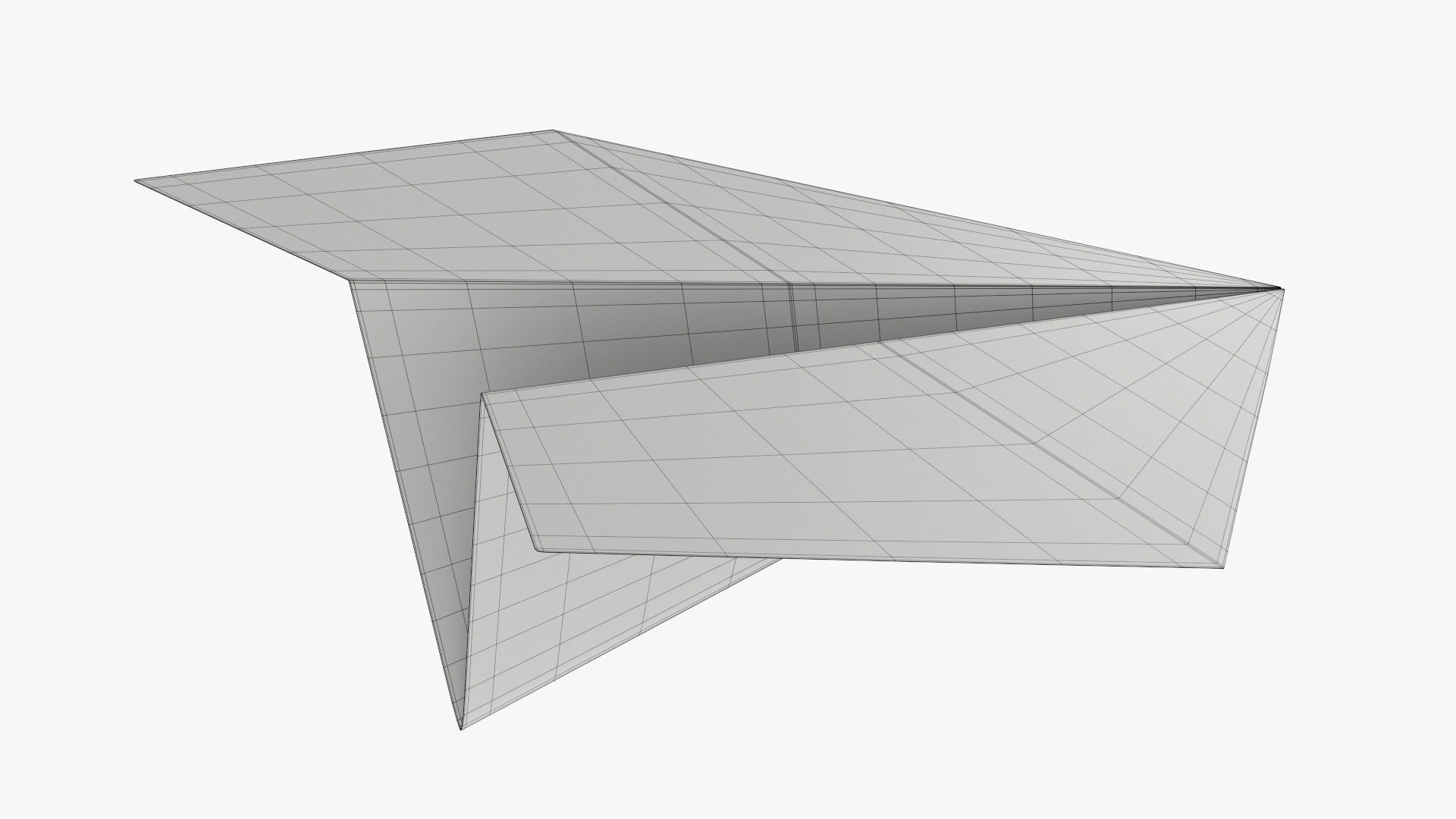 Paper airplane 03 3D model_7