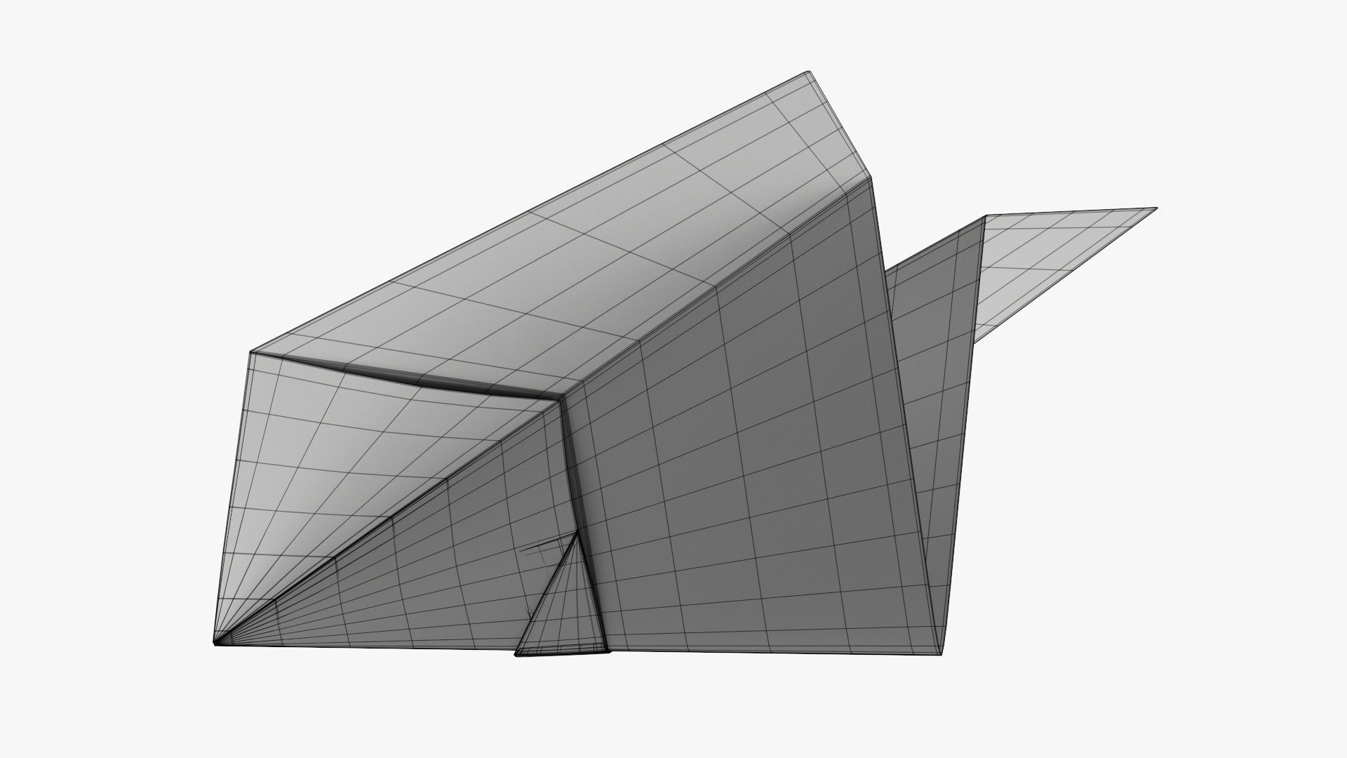 Paper airplane 03 3D model_6