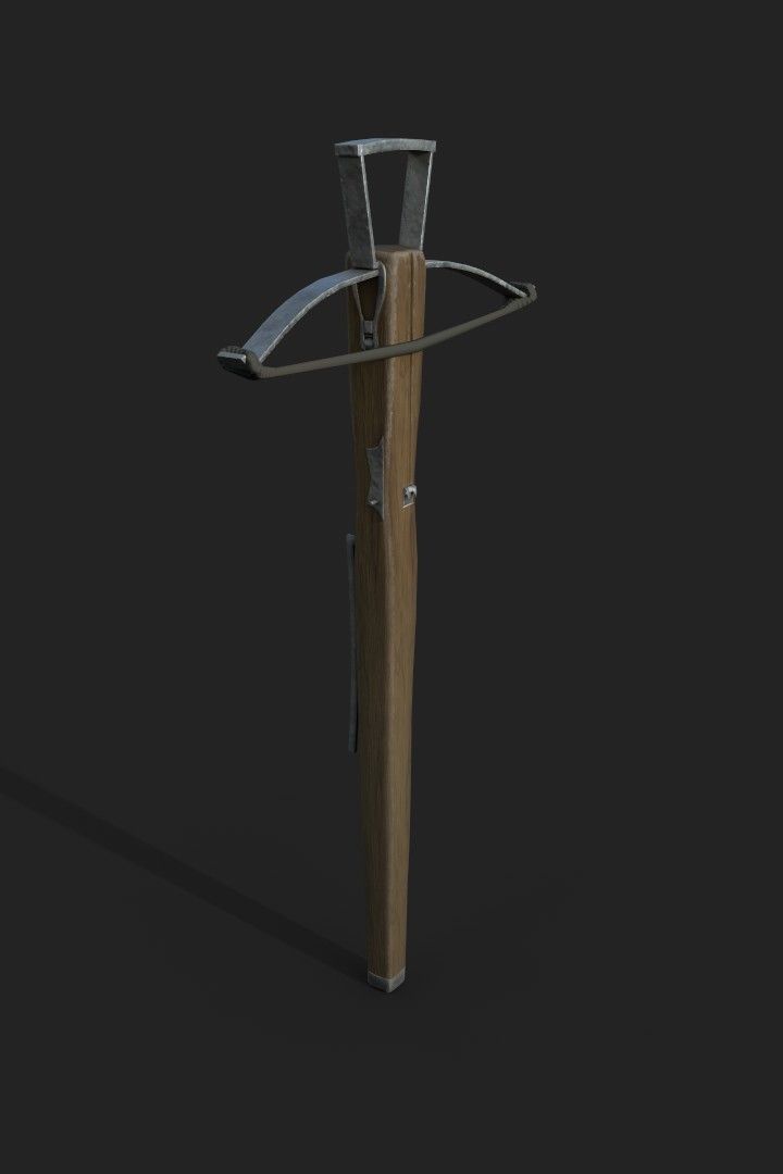 Realistic Medieval Ranged Weapons Low-poly 3D model_4