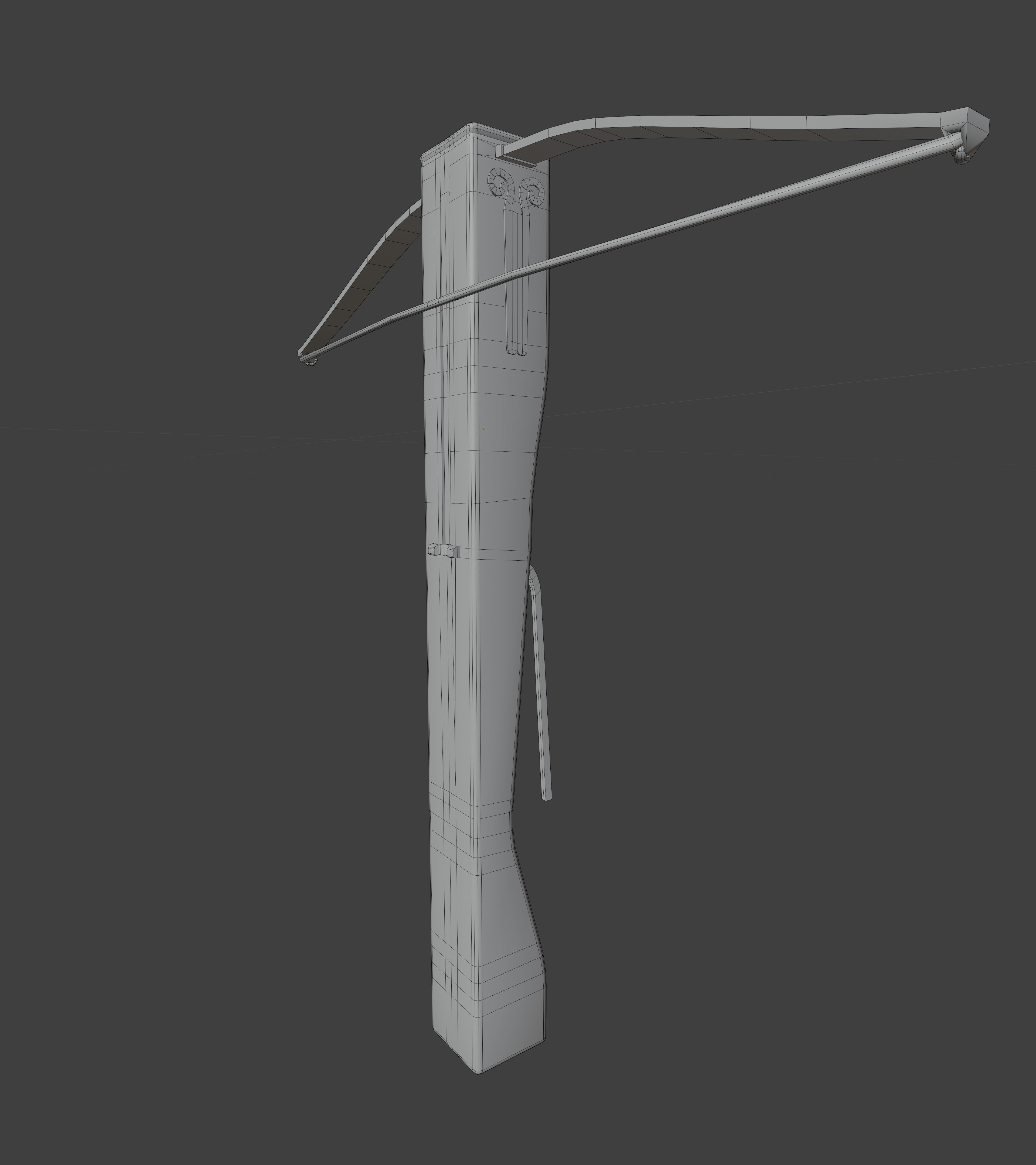 Realistic Medieval Ranged Weapons Low-poly 3D model_3