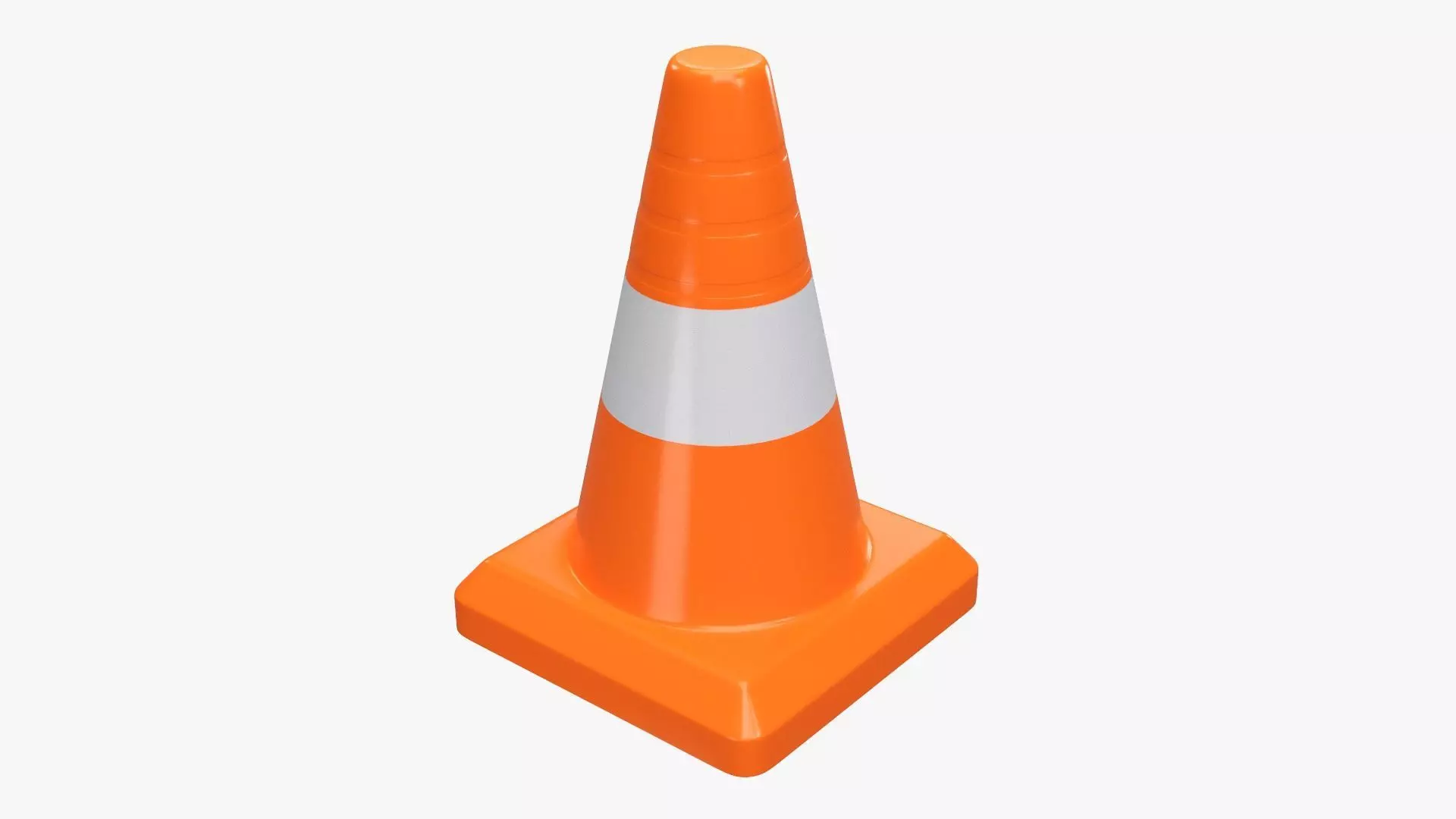 Traffic cone 3D model_0