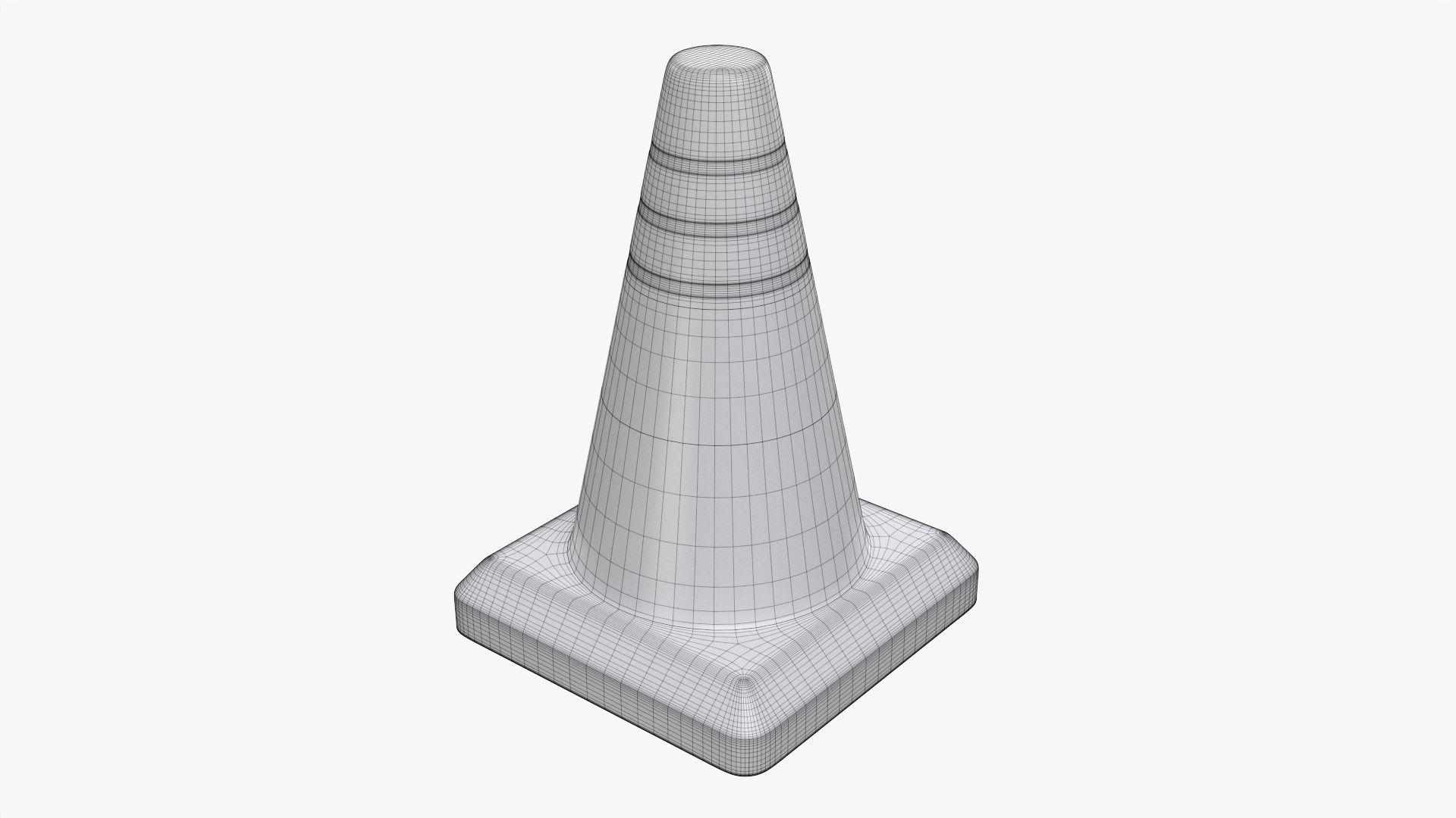 Traffic cone 3D model_5
