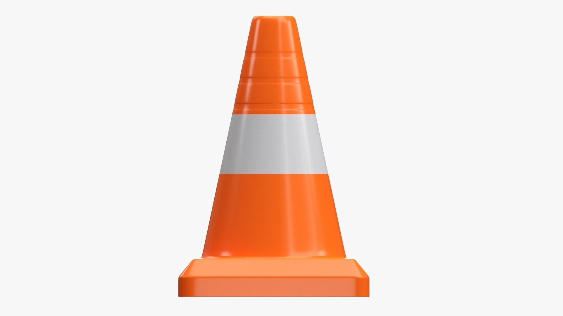 Traffic cone 3D model_3
