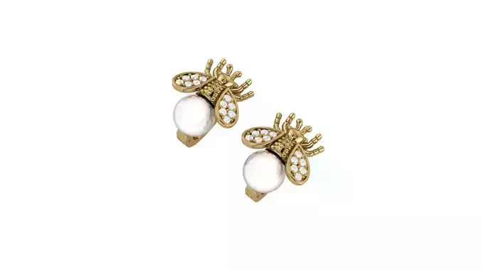 Bee Earrings 3D print model