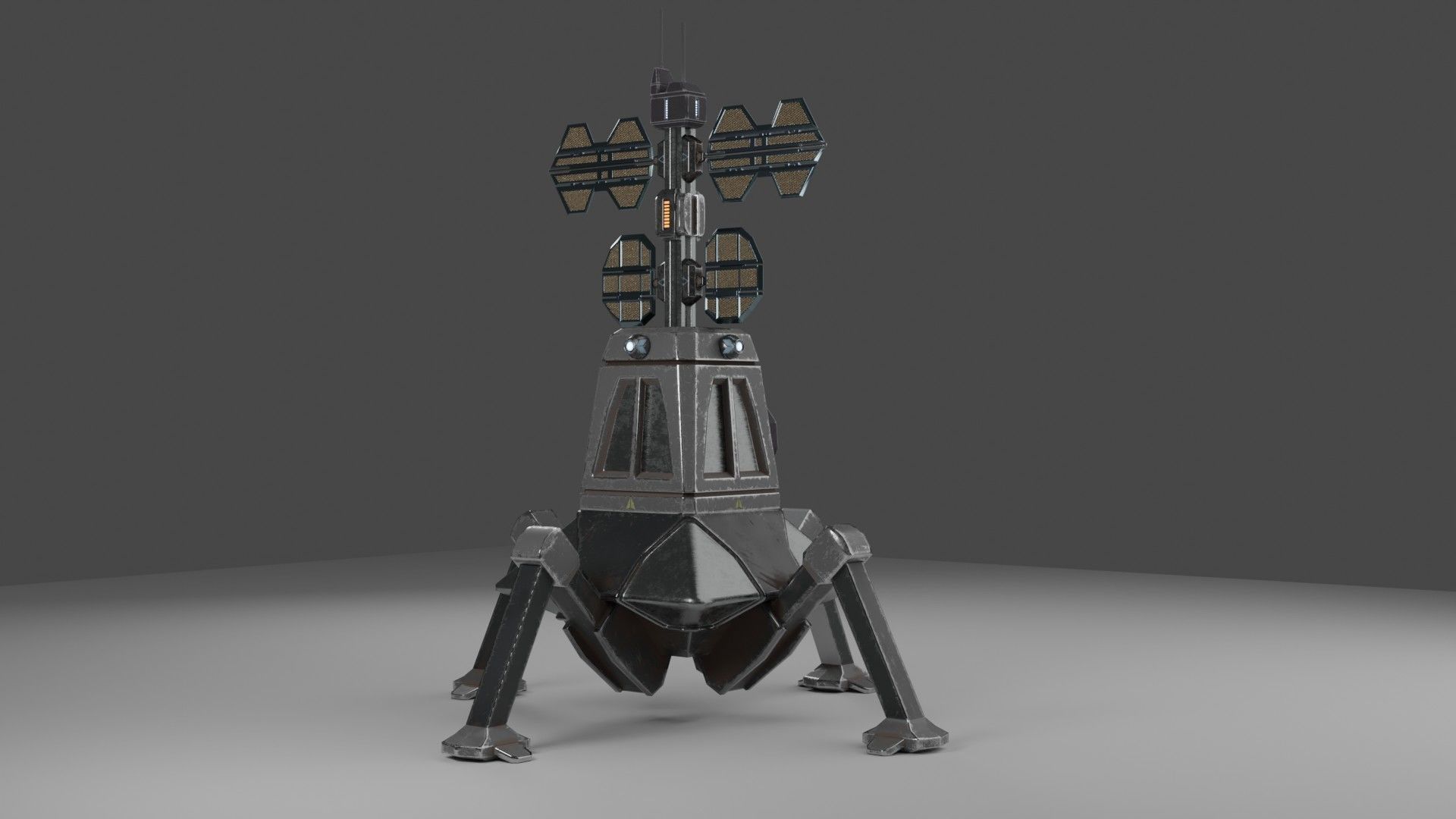 Sci-Fi beacon 3D model_3