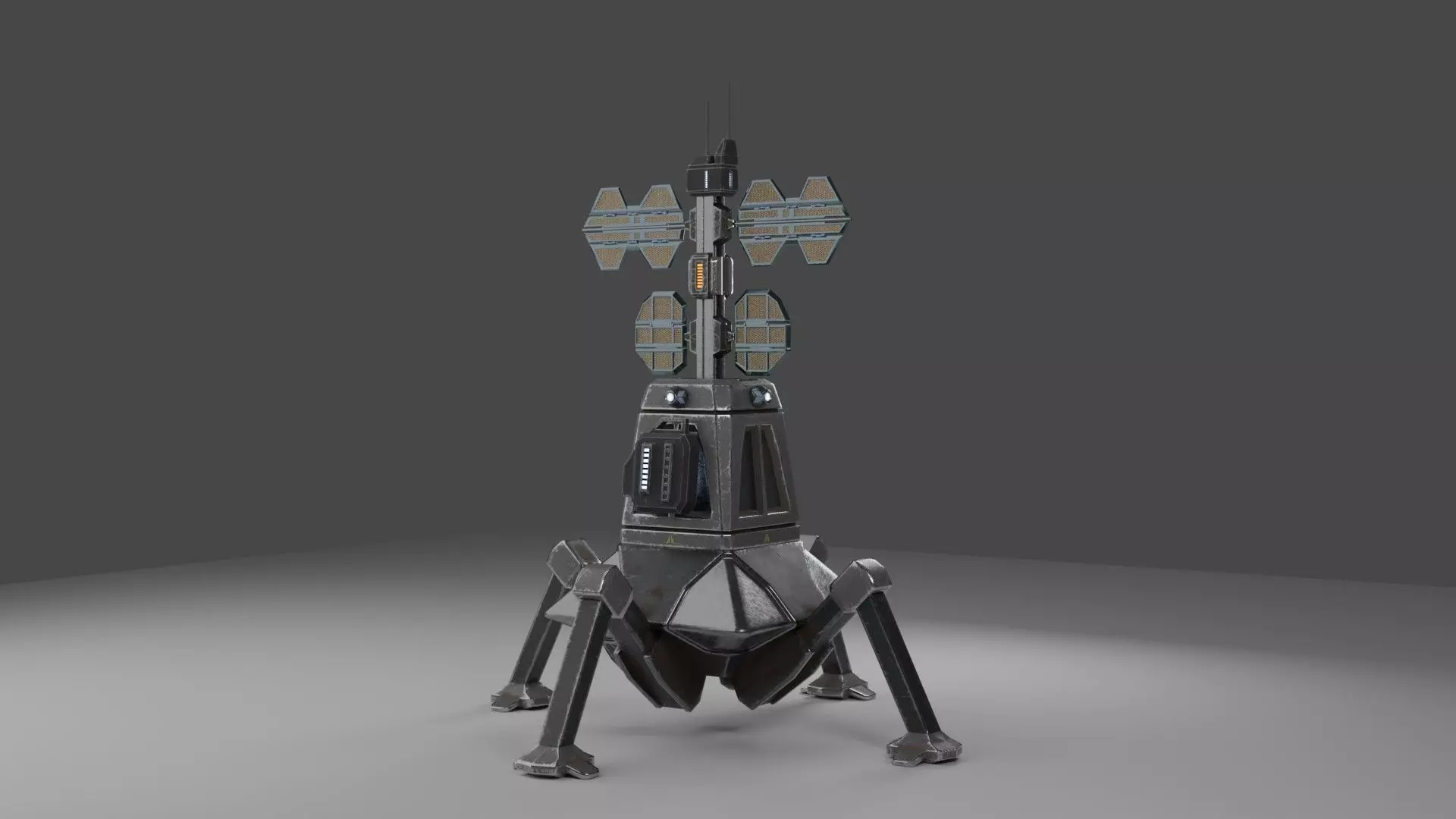 Sci-Fi beacon 3D model_0