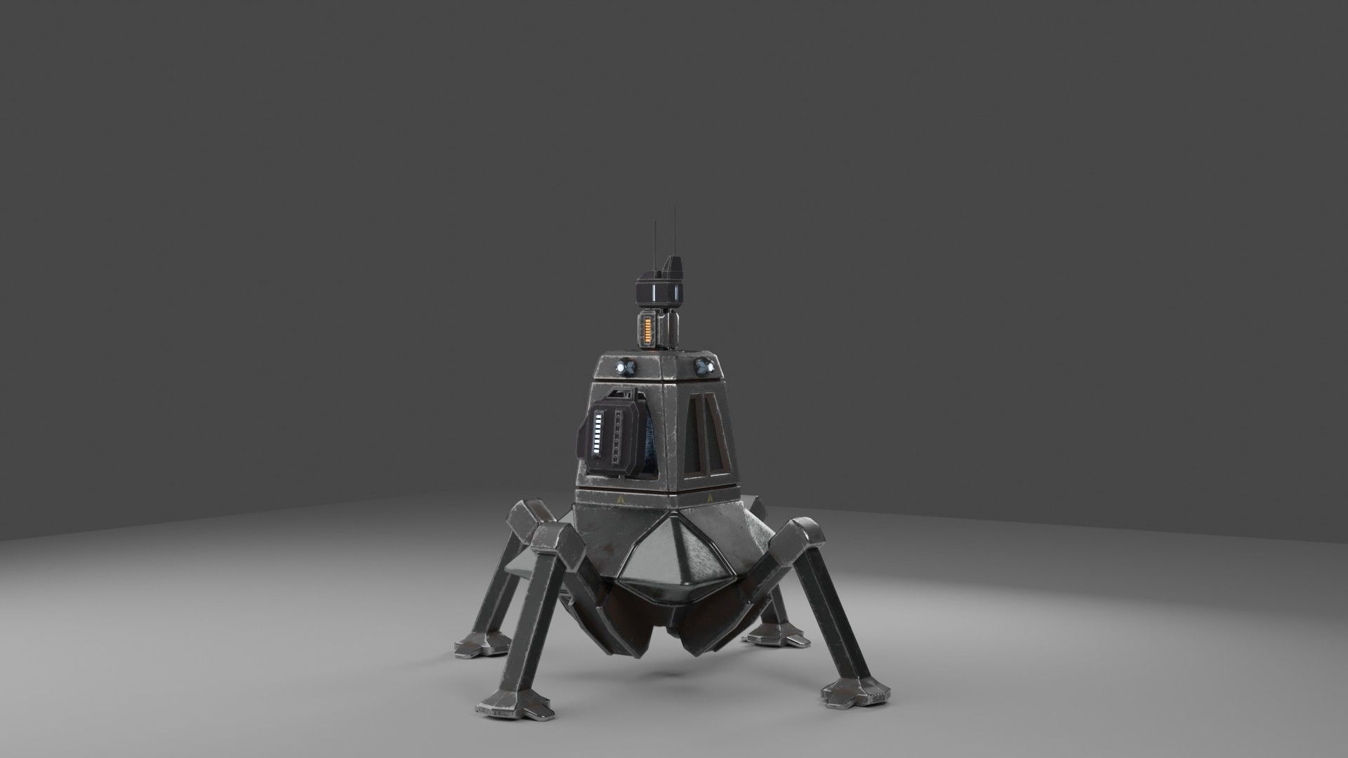 Sci-Fi beacon 3D model_2