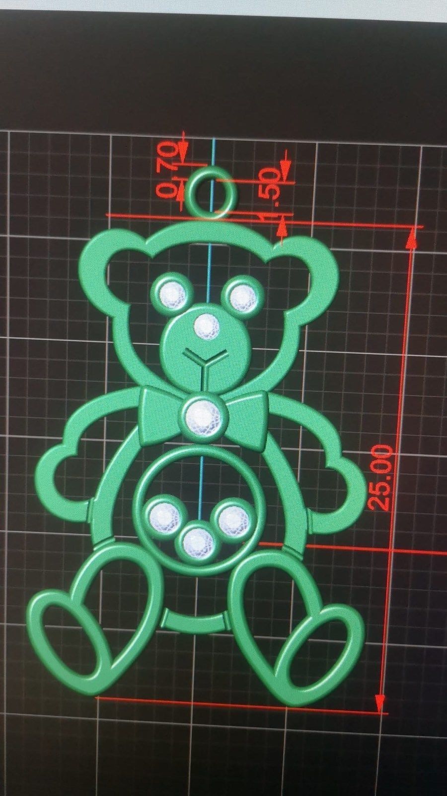 Pendat Bear Chopard 3D print model_4