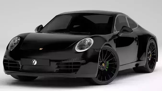Porsche 911 Black 3D model