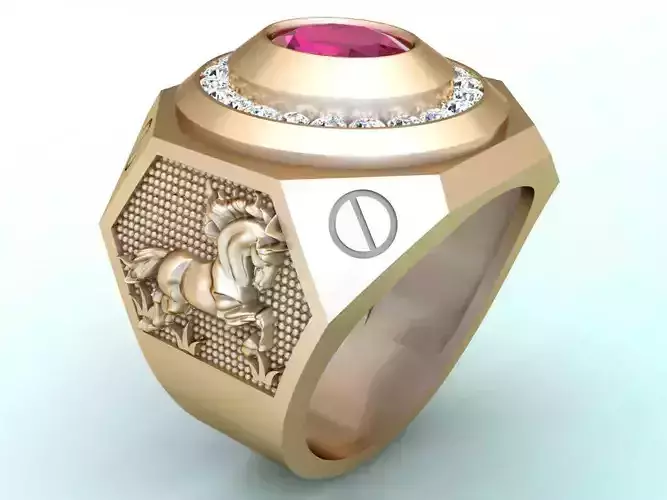 Horse rings - Mens ring - N2389