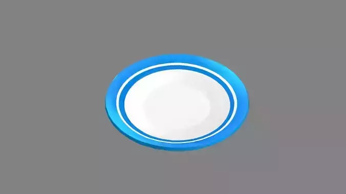 Cartoon dinner plate
