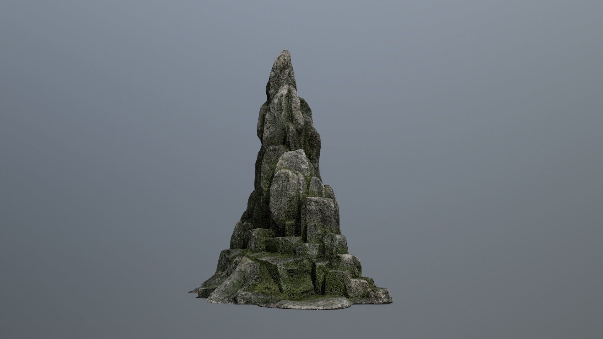 rocks rock Low-poly 3D model_2