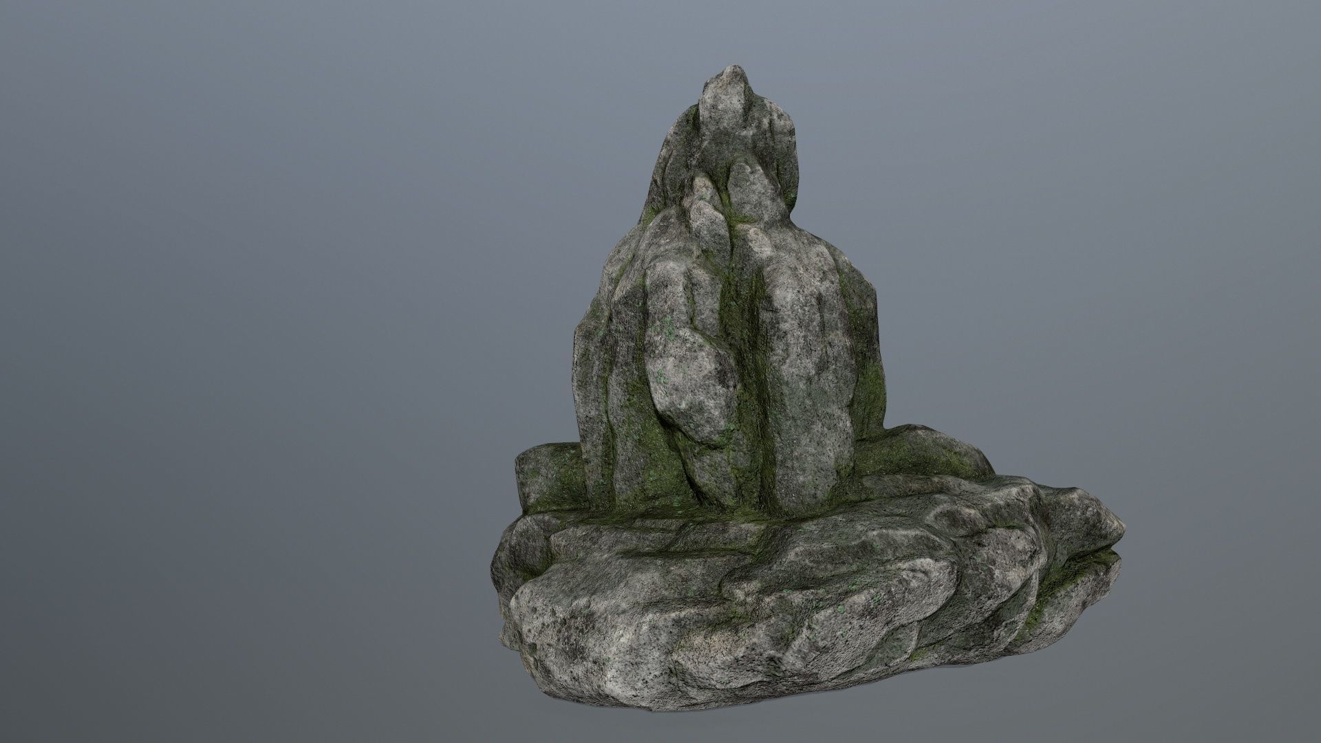 rocks rock Low-poly 3D model_16