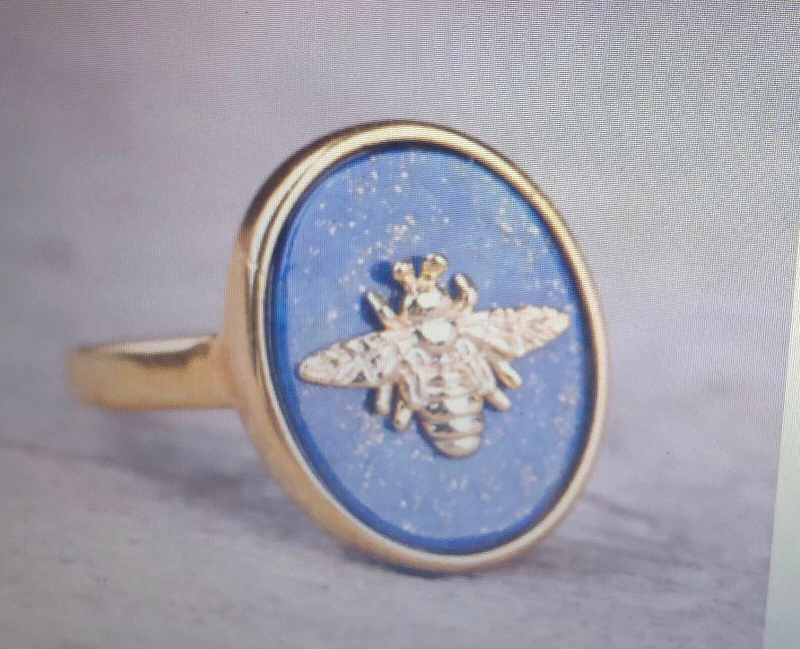 Ring With Bee 3D print model_3