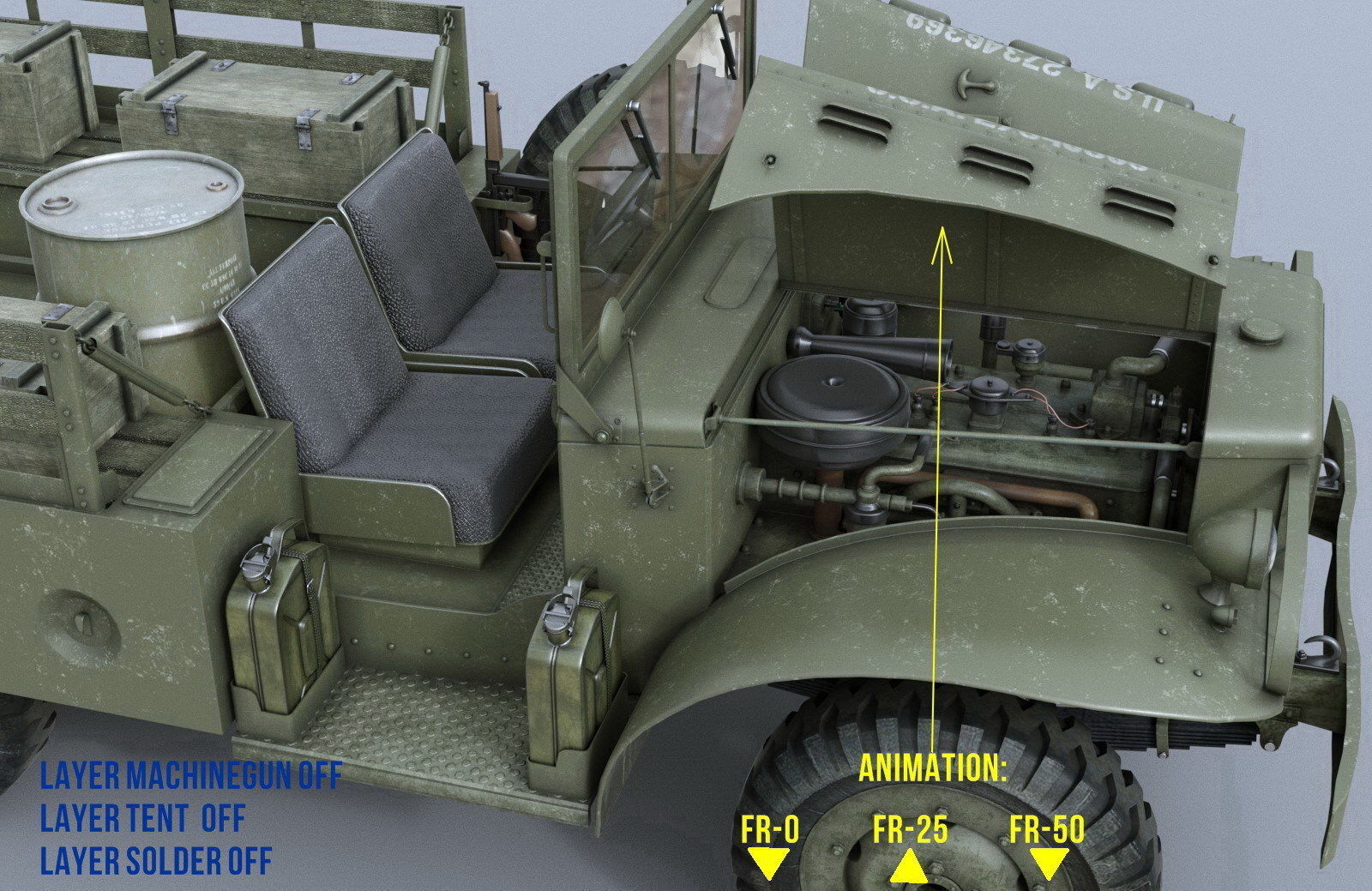 Dodge WC-51 3D model_4