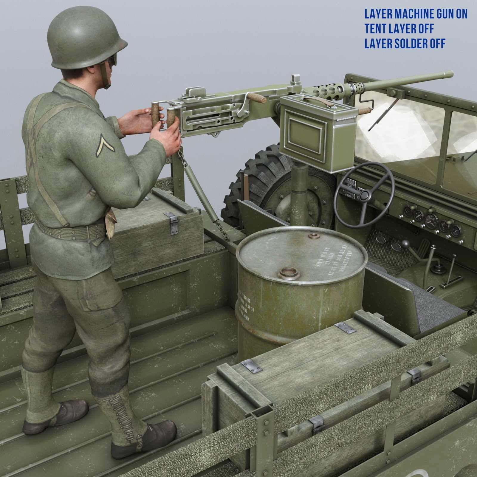 Dodge WC-51 3D model_8