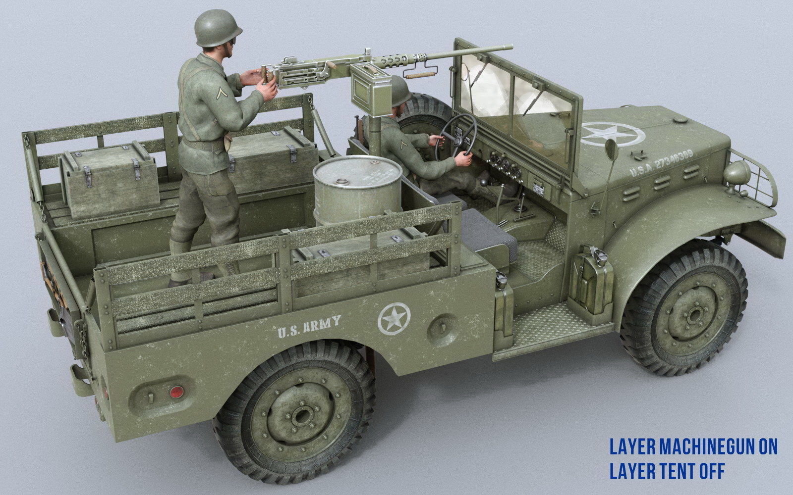 Dodge WC-51 3D model_3