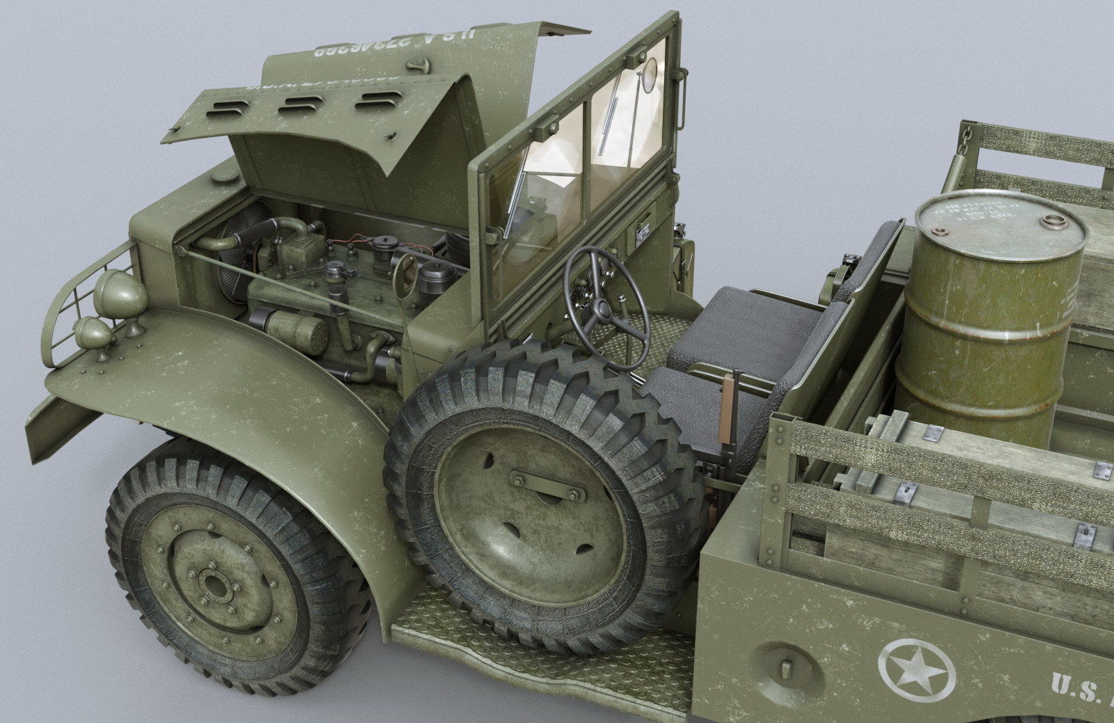 Dodge WC-51 3D model_14
