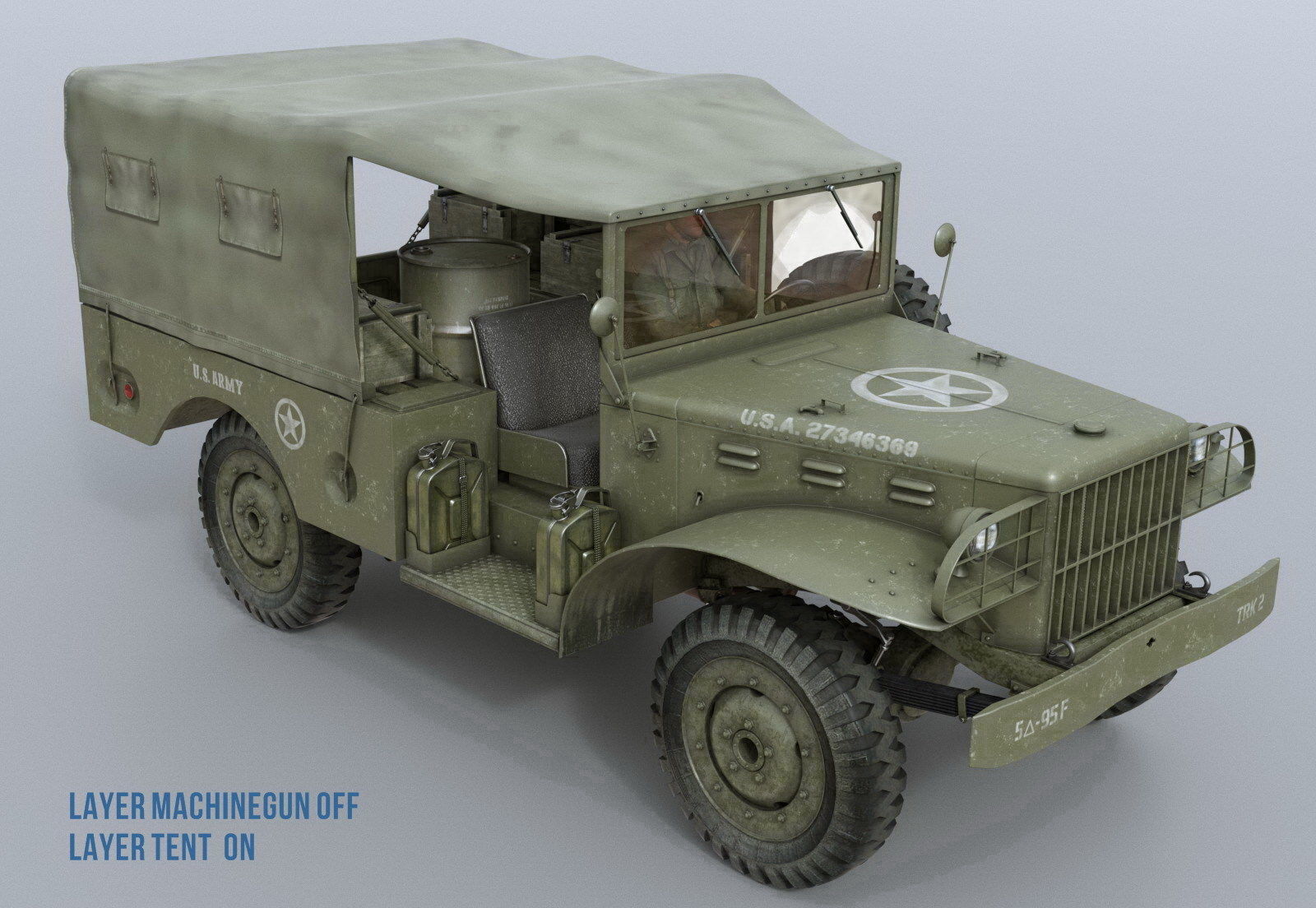 Dodge WC-51 3D model_1