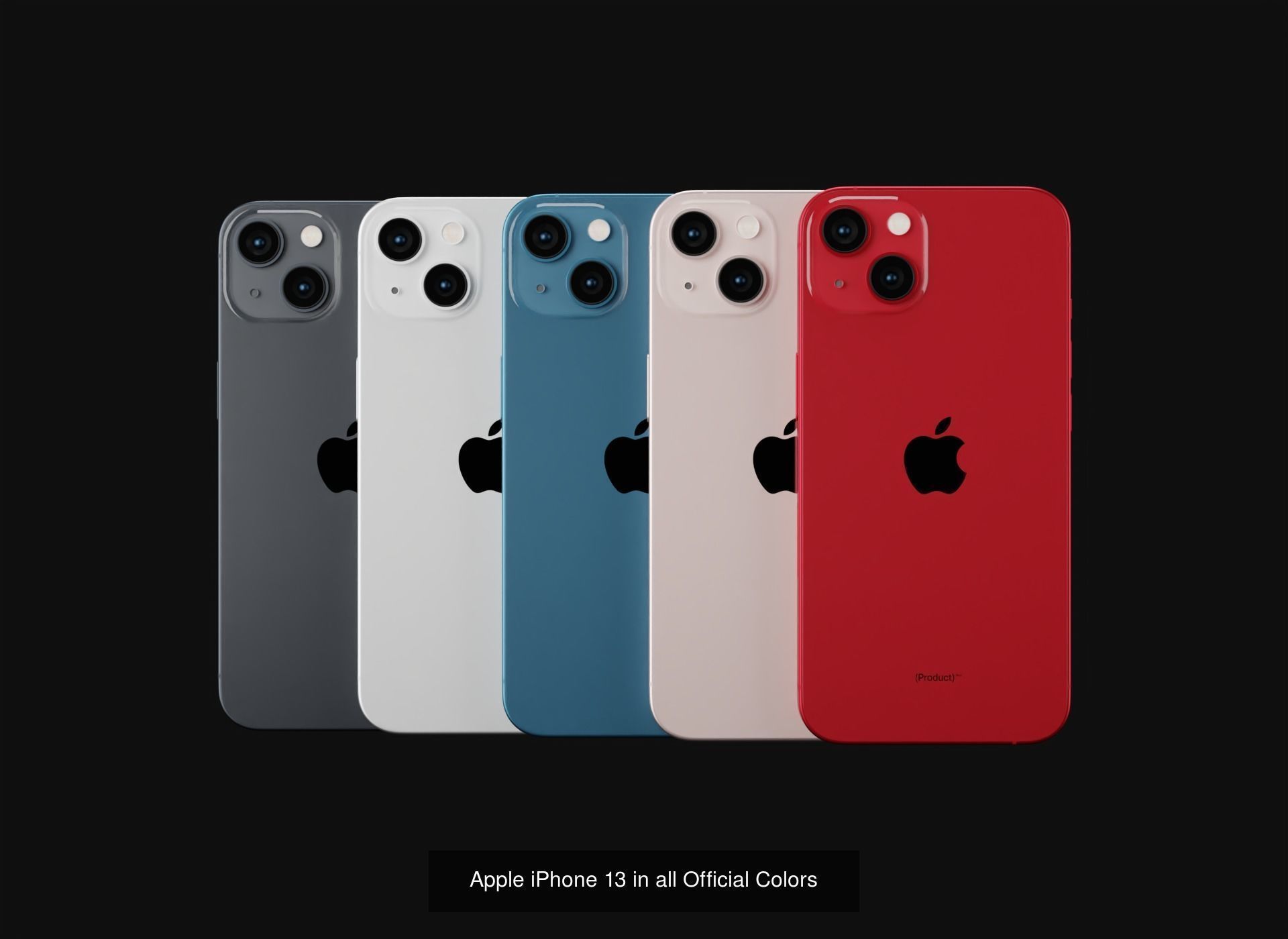 Apple Models and Cases of iPhone 13 Series in Official Designs 3D Model Collection_4