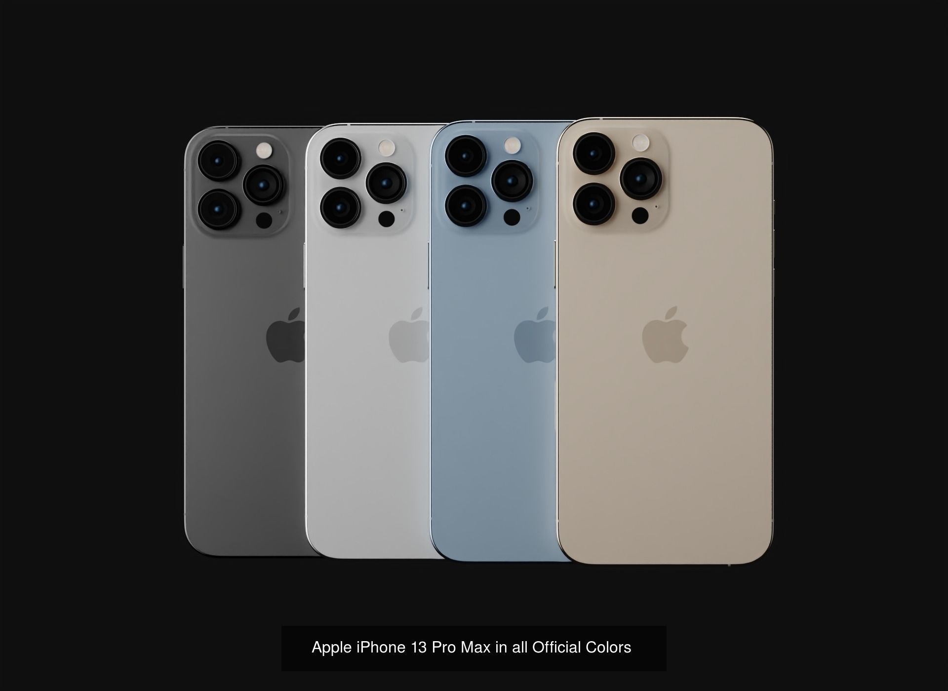 Apple Models and Cases of iPhone 13 Series in Official Designs 3D Model Collection_2