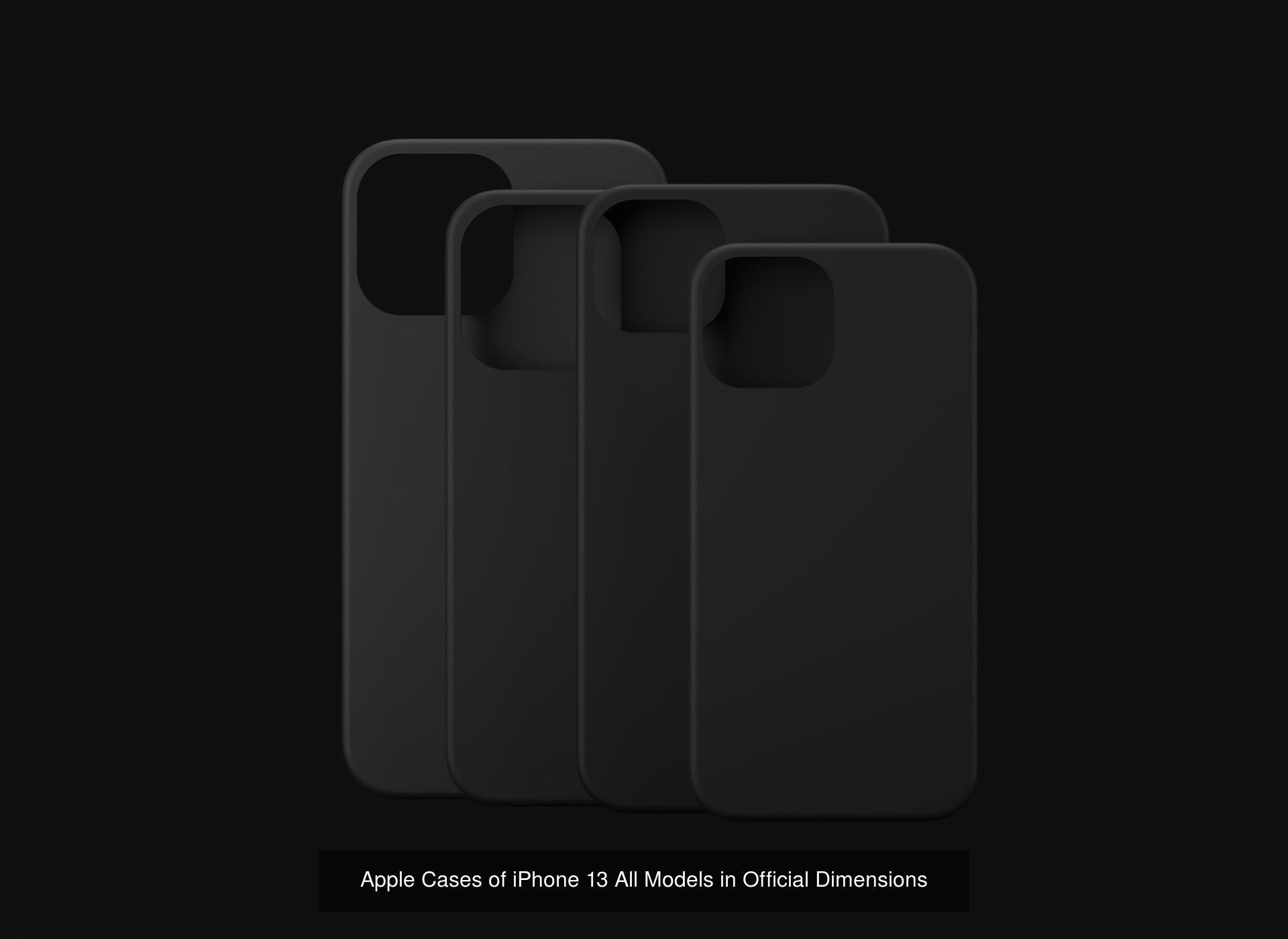 Apple Models and Cases of iPhone 13 Series in Official Designs 3D Model Collection_1