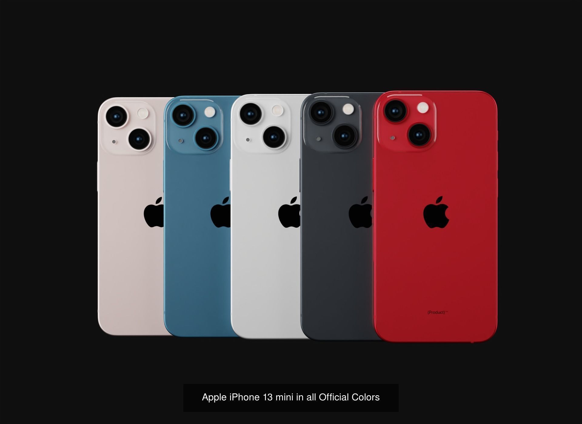 Apple Models and Cases of iPhone 13 Series in Official Designs 3D Model Collection_3