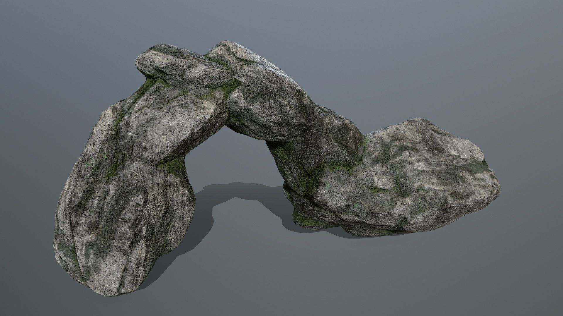 rocks rock Low-poly 3D model_4