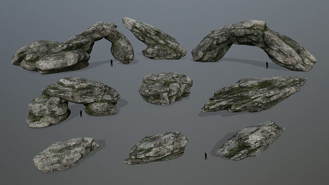 rocks rock Low-poly 3D model