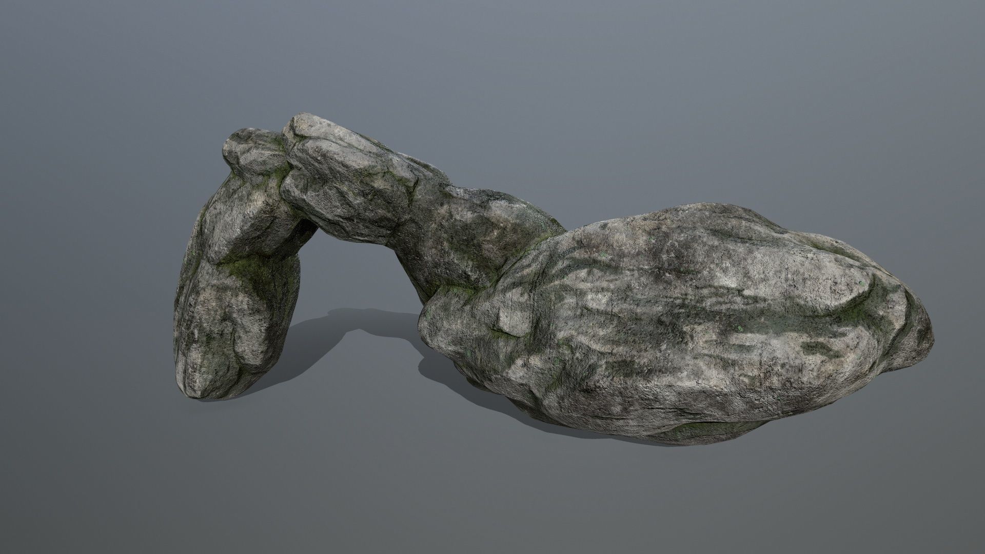 rocks rock Low-poly 3D model_3