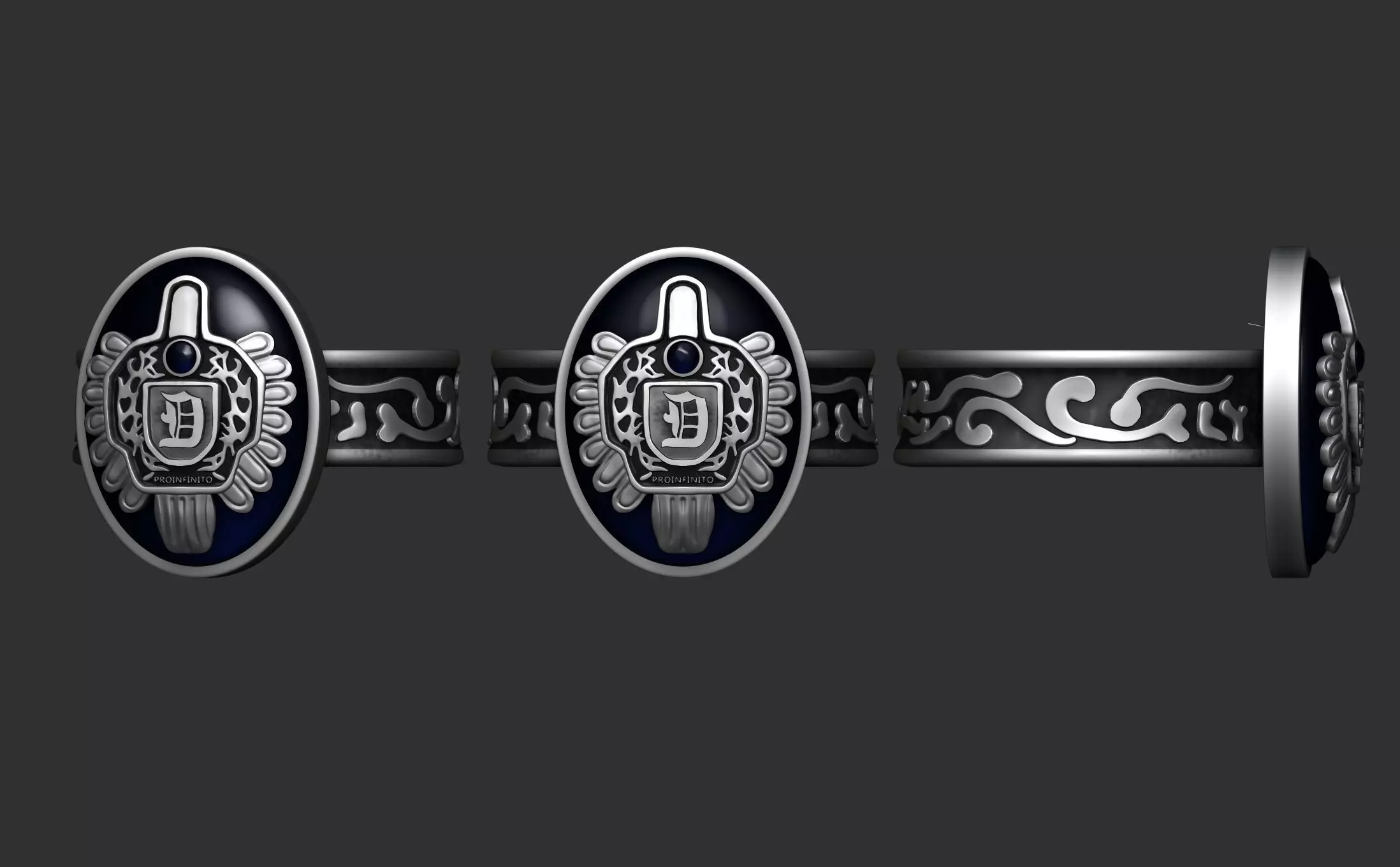 Vampire Diaries Ring 3D print model_0