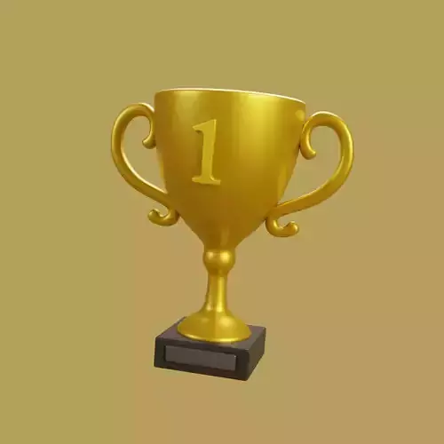 Cartoon trophy prize