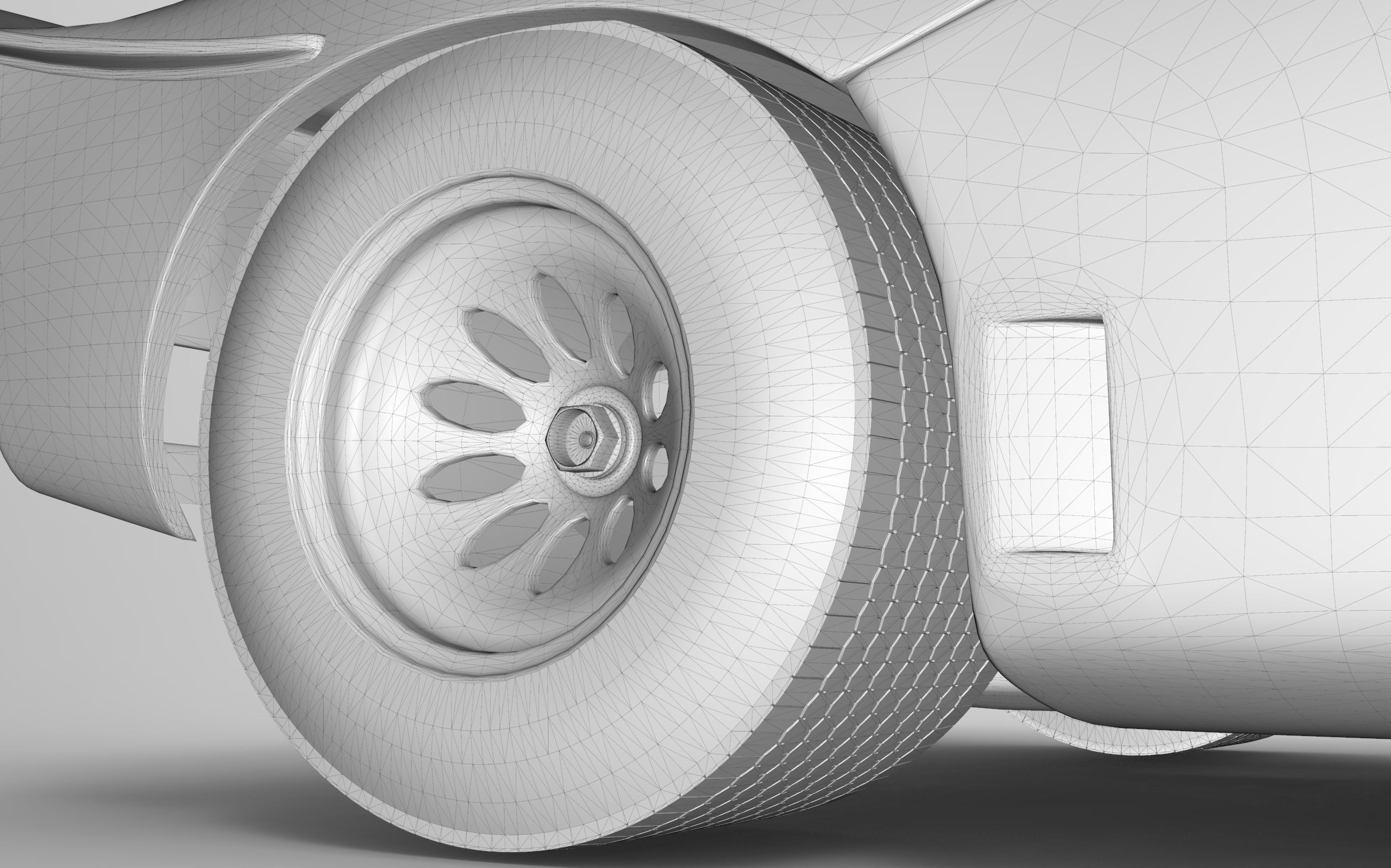 Alfa Romeo T33 Short Tail Race Car Low poly Game-Ready Model Low-poly 3D model_50