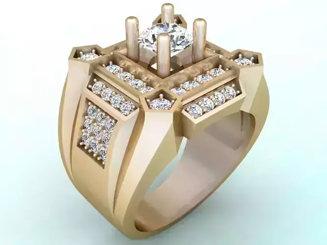 Diamond Rings - Mens Rings - N334