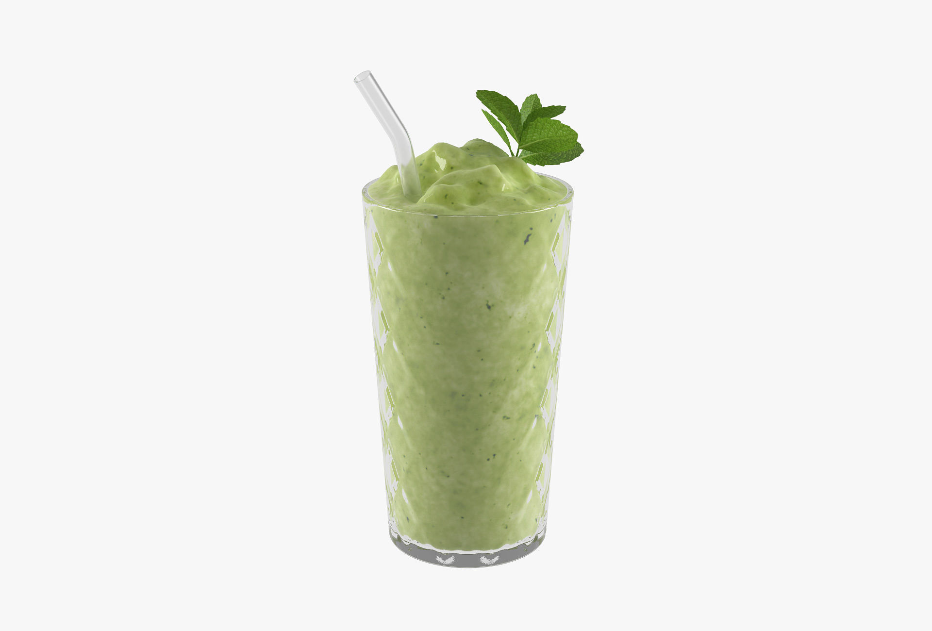Smoothie cocktail 3D model_3