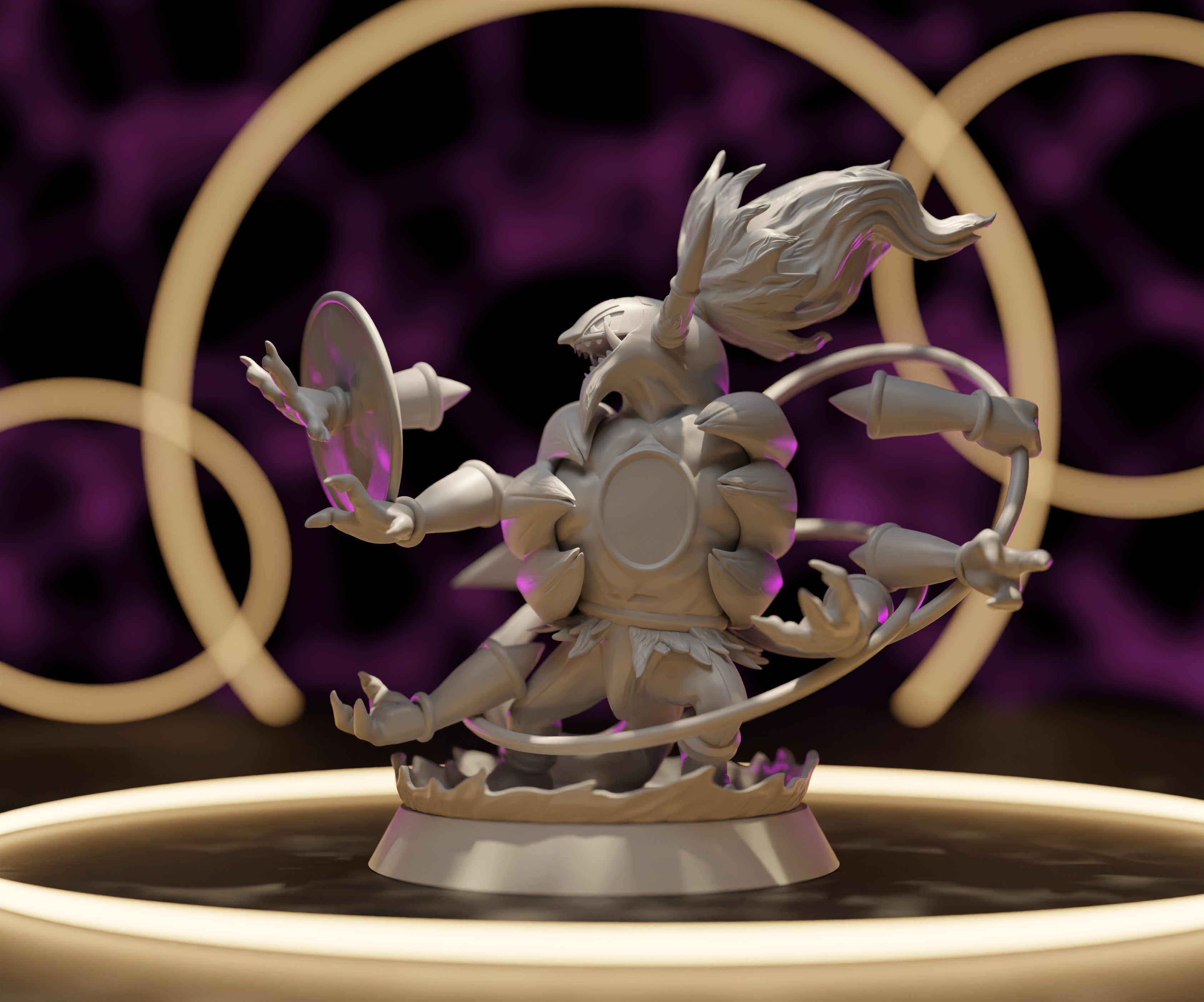 HOOPA UNBOUND - 3D PRINTABLE POKEMON with cuts and as a whole 3D print model_4