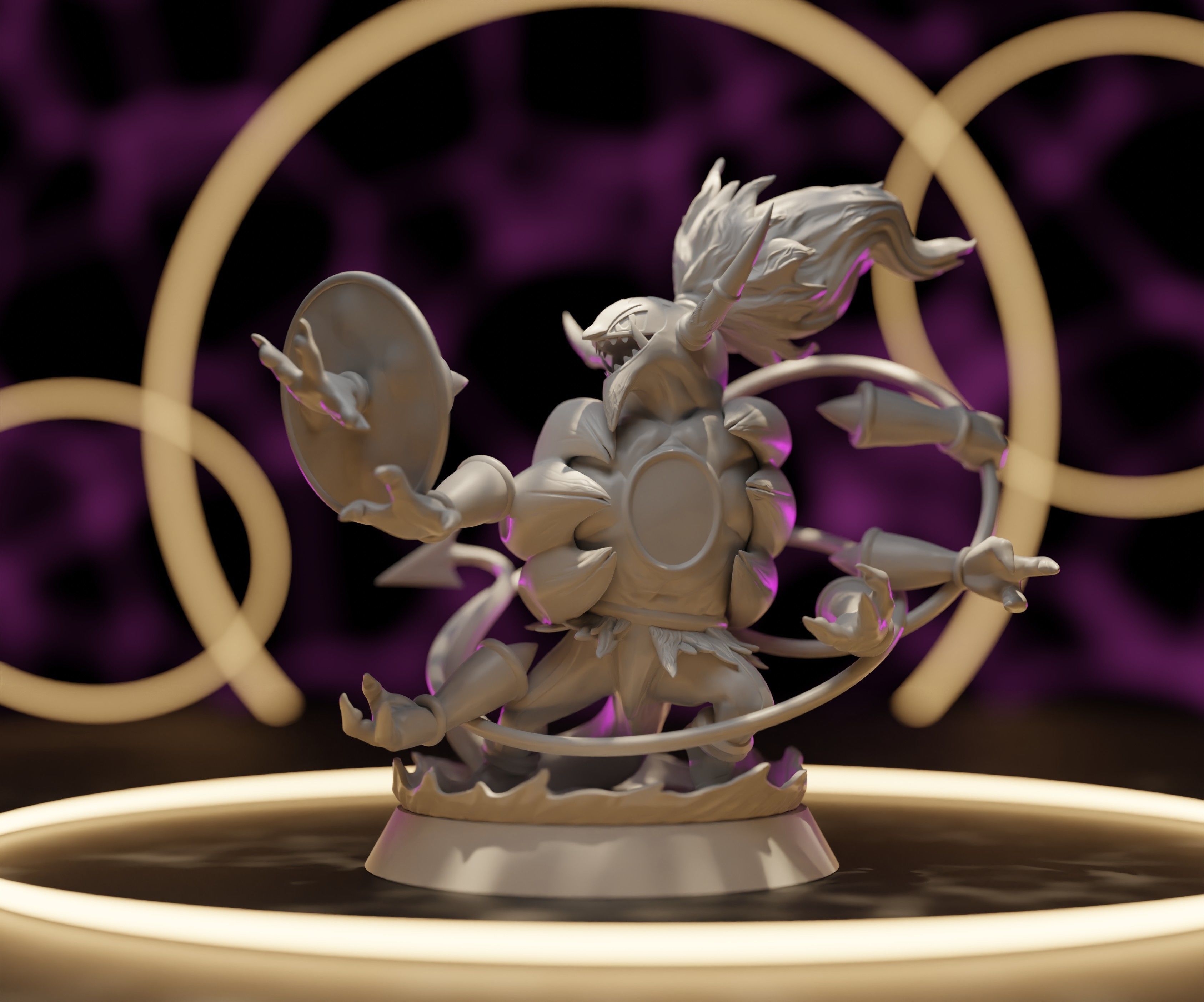 HOOPA UNBOUND - 3D PRINTABLE POKEMON with cuts and as a whole 3D print model_16