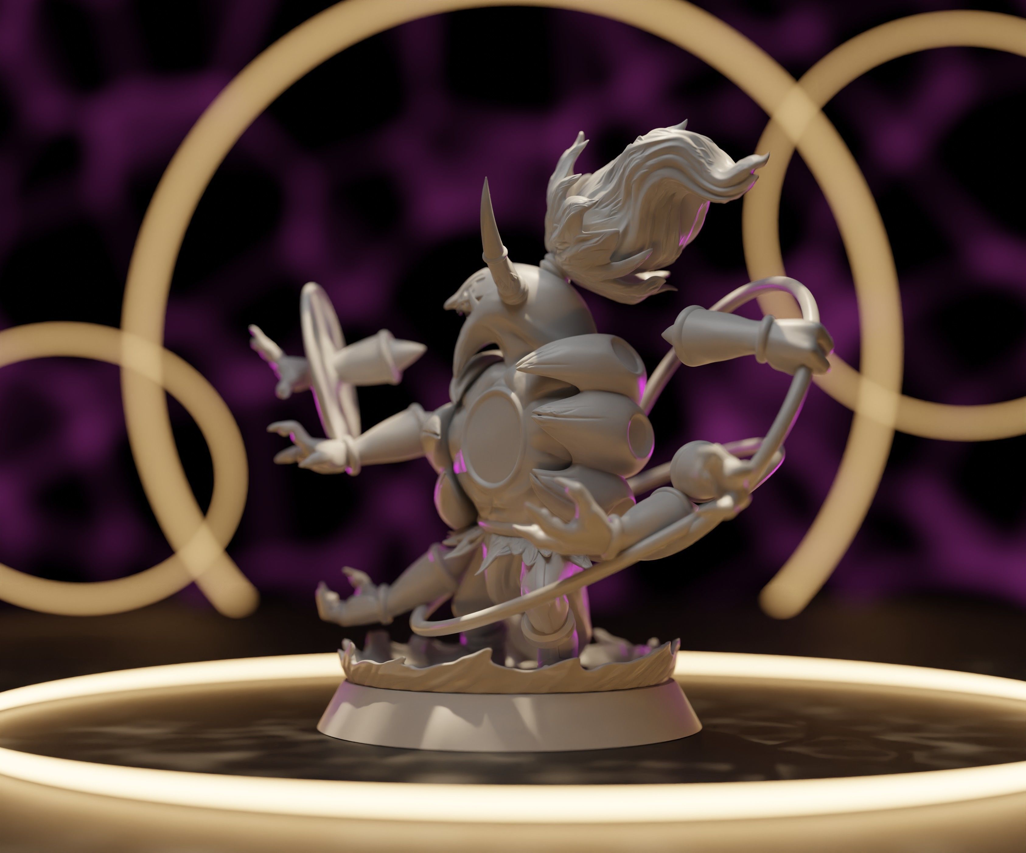 HOOPA UNBOUND - 3D PRINTABLE POKEMON with cuts and as a whole 3D print model_14