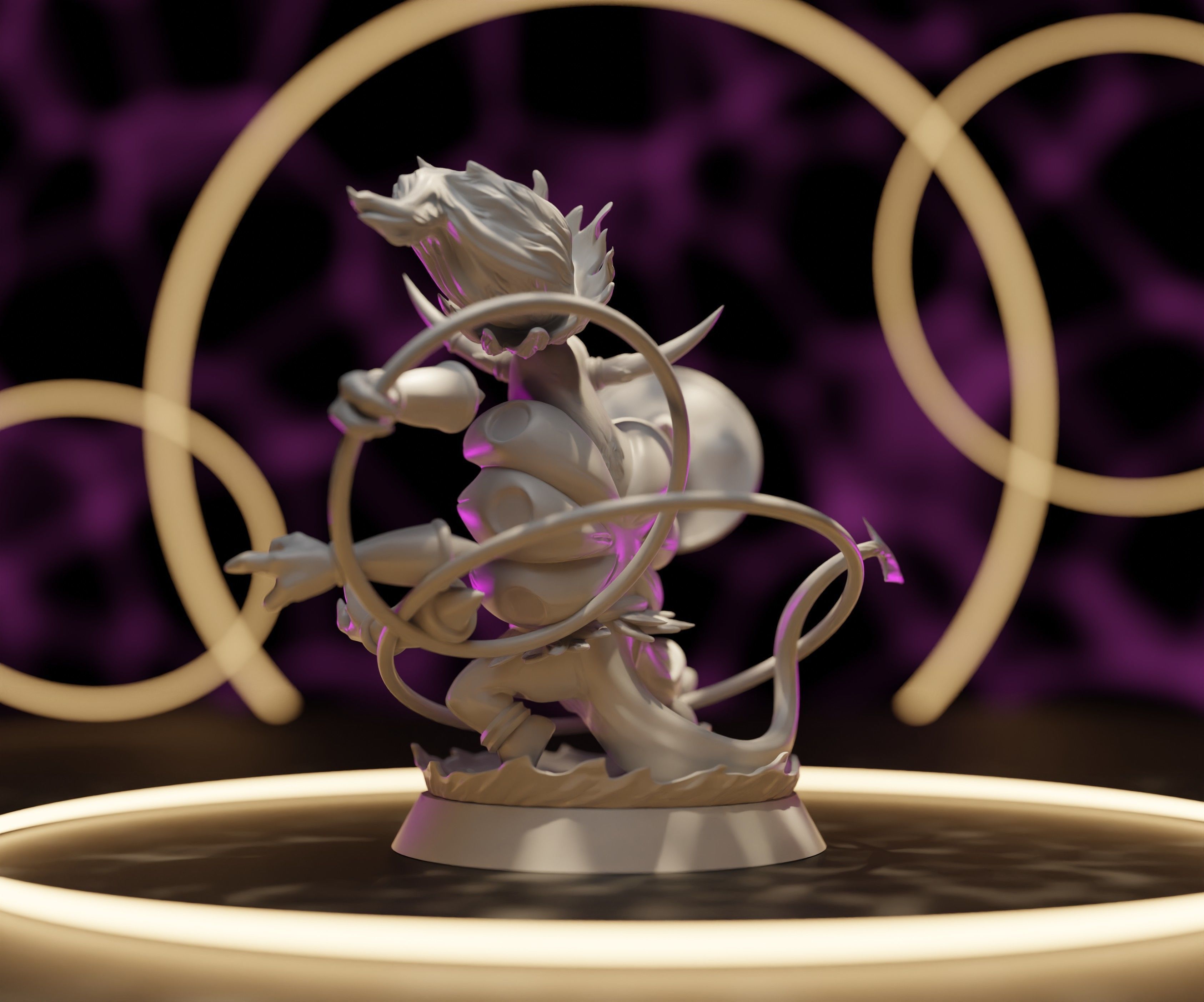 HOOPA UNBOUND - 3D PRINTABLE POKEMON with cuts and as a whole 3D print model_12