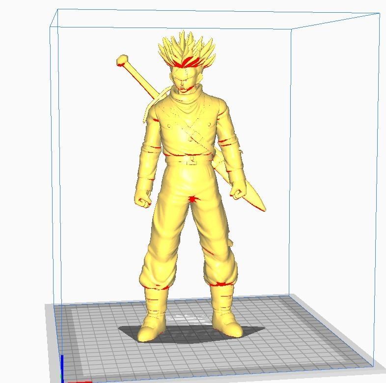 Trunks SSJ Dragon Ball Super 3D Model 3D print model_1