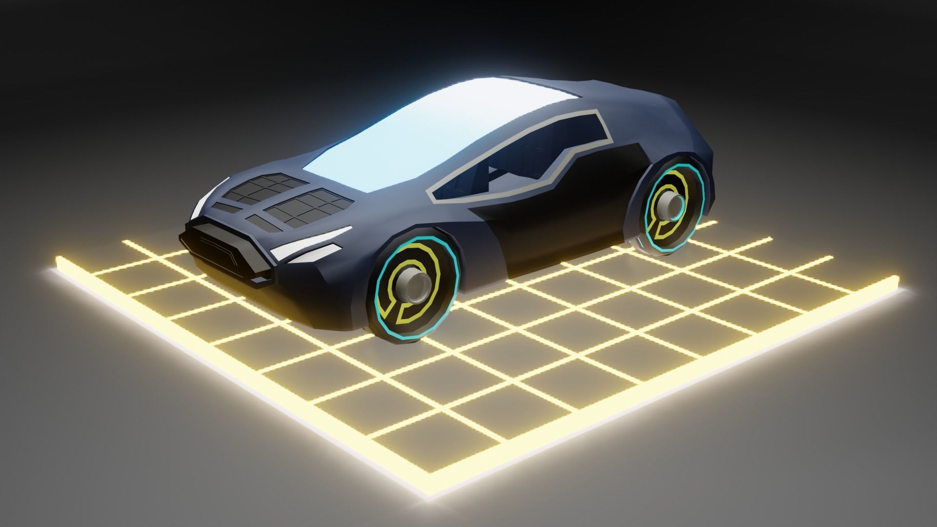 Low poly cars package Low-poly 3D model_6