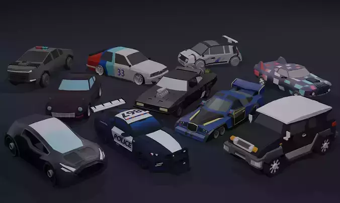 Low poly cars package