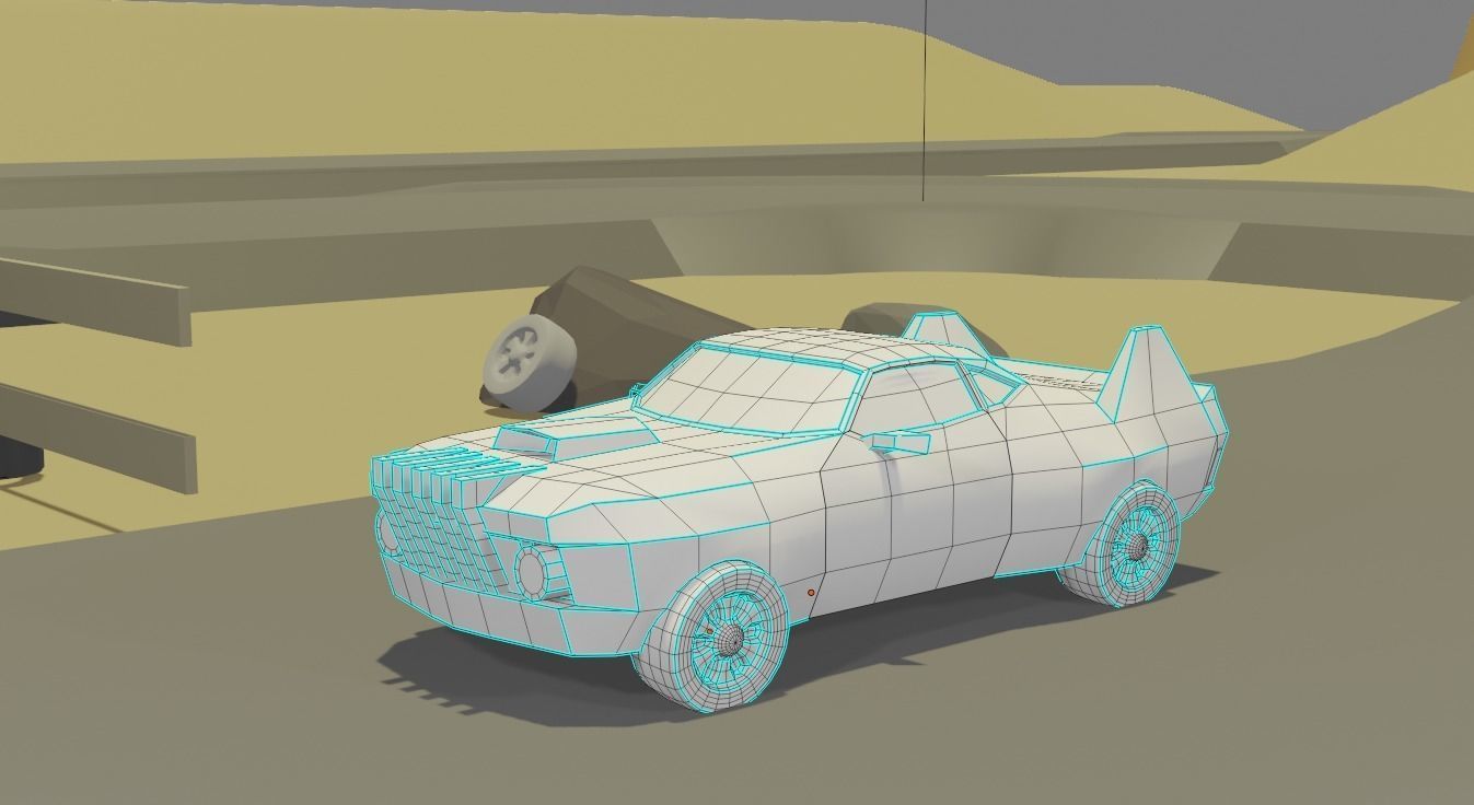 Low poly cars package Low-poly 3D model_13