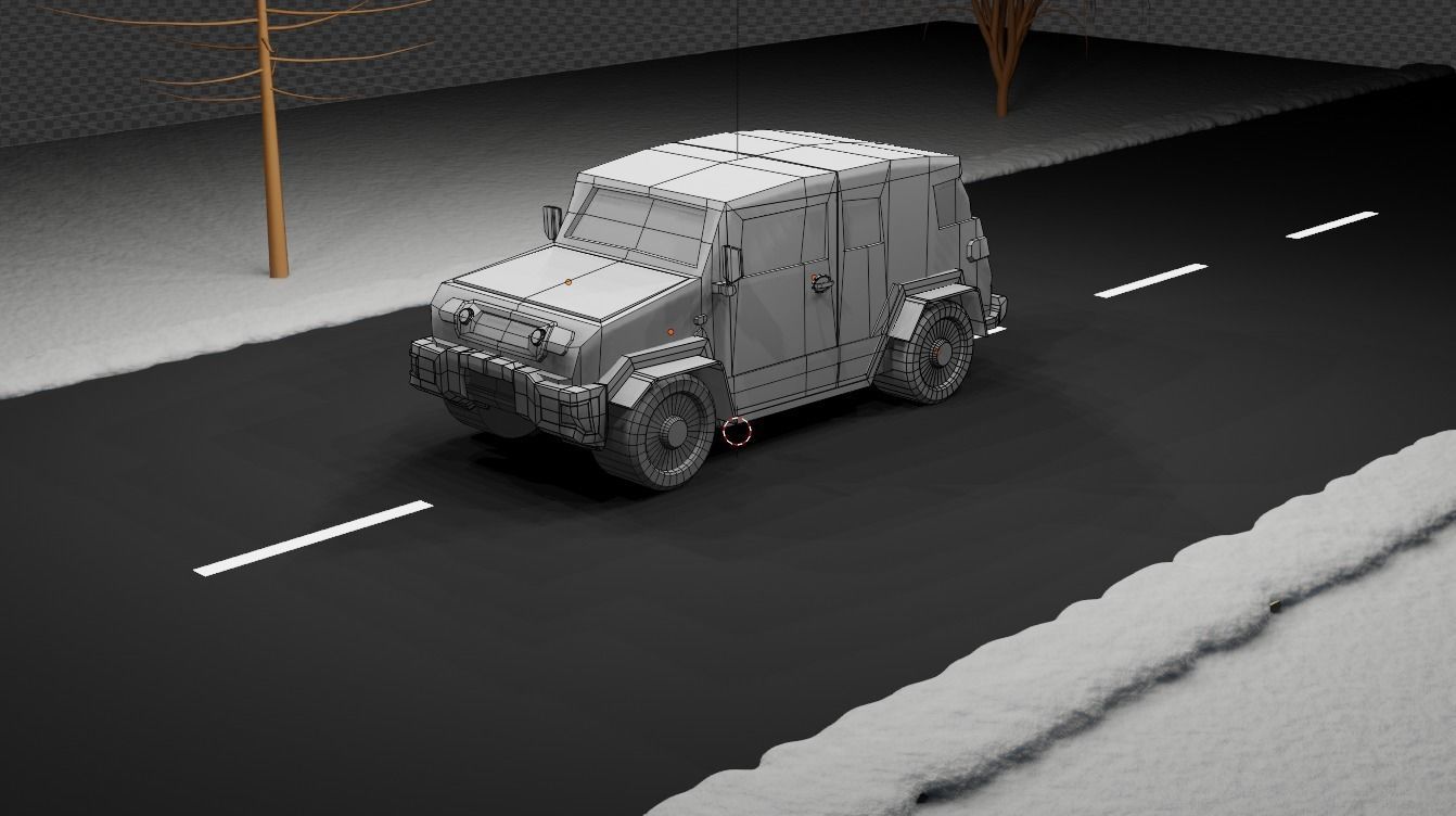 Low poly cars package Low-poly 3D model_21