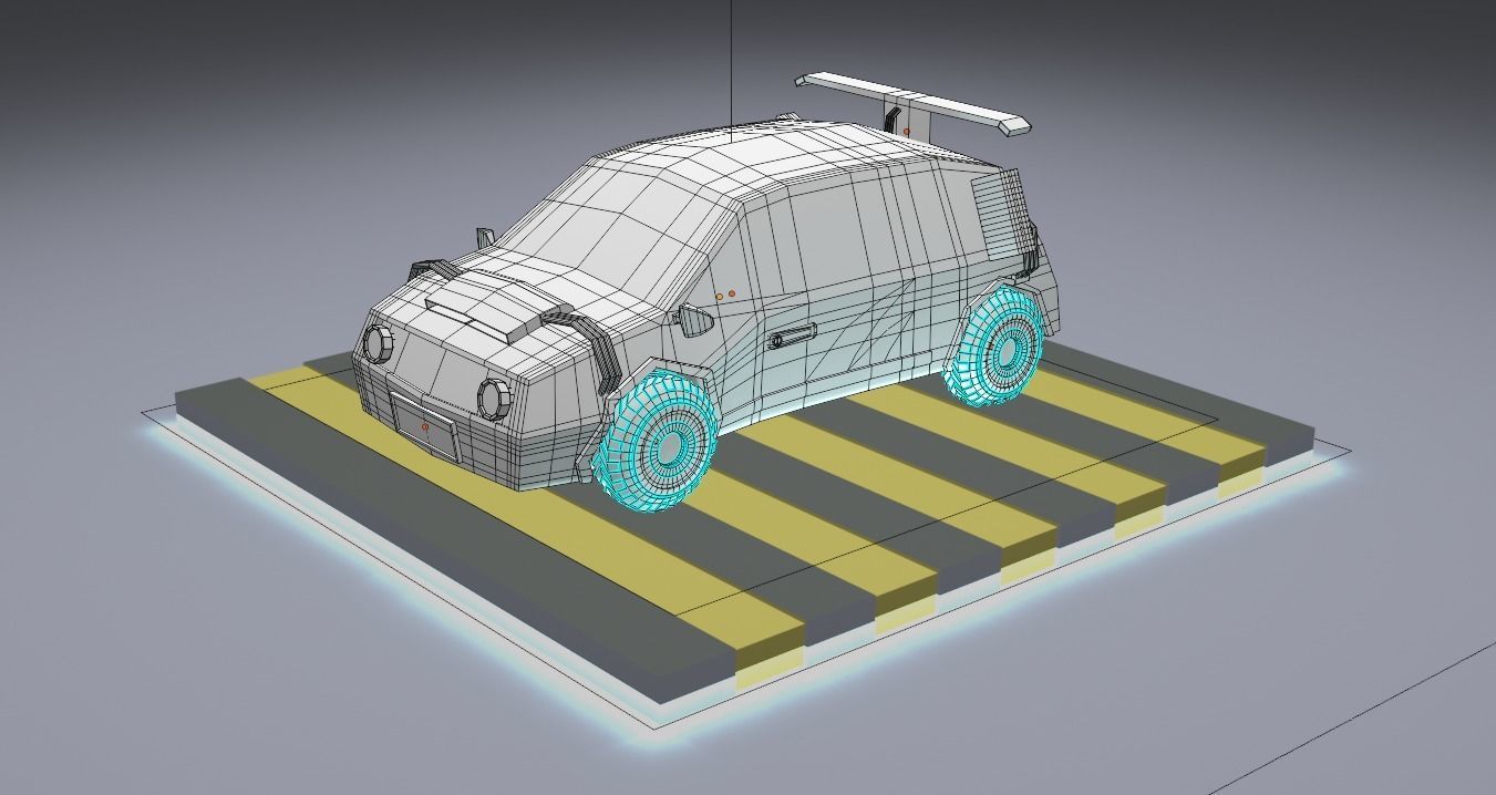 Low poly cars package Low-poly 3D model_4