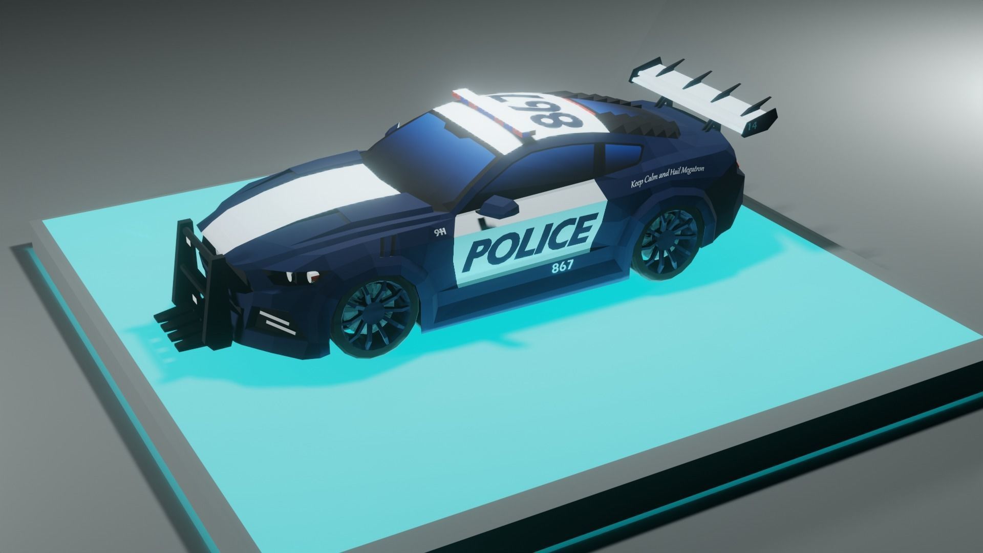 Low poly cars package Low-poly 3D model_11