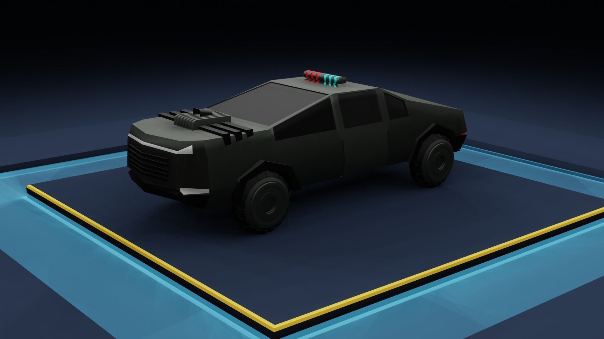 Low poly cars package Low-poly 3D model_14