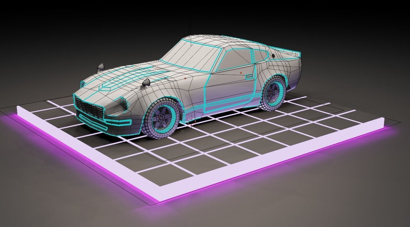 Low poly cars package Low-poly 3D model_17