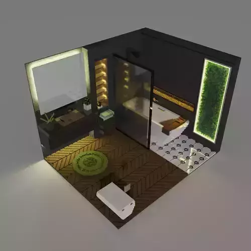 Voxel Bathroom