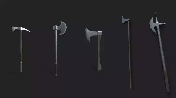 Realistic Medieval Axes